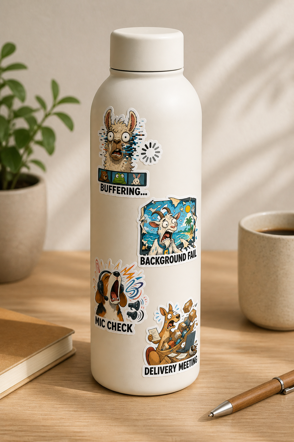 Office Animals & Workplace Chaos sticker pack product image 3