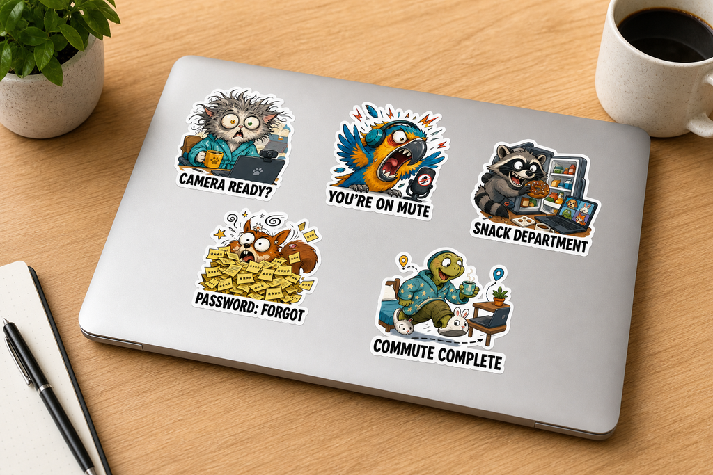 Office Animals & Workplace Chaos sticker pack product image 5