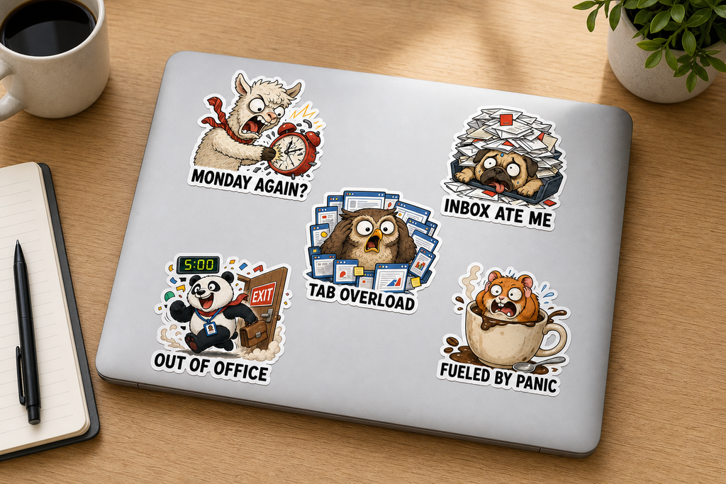 Office Animals & Workplace Chaos sticker pack product image 2