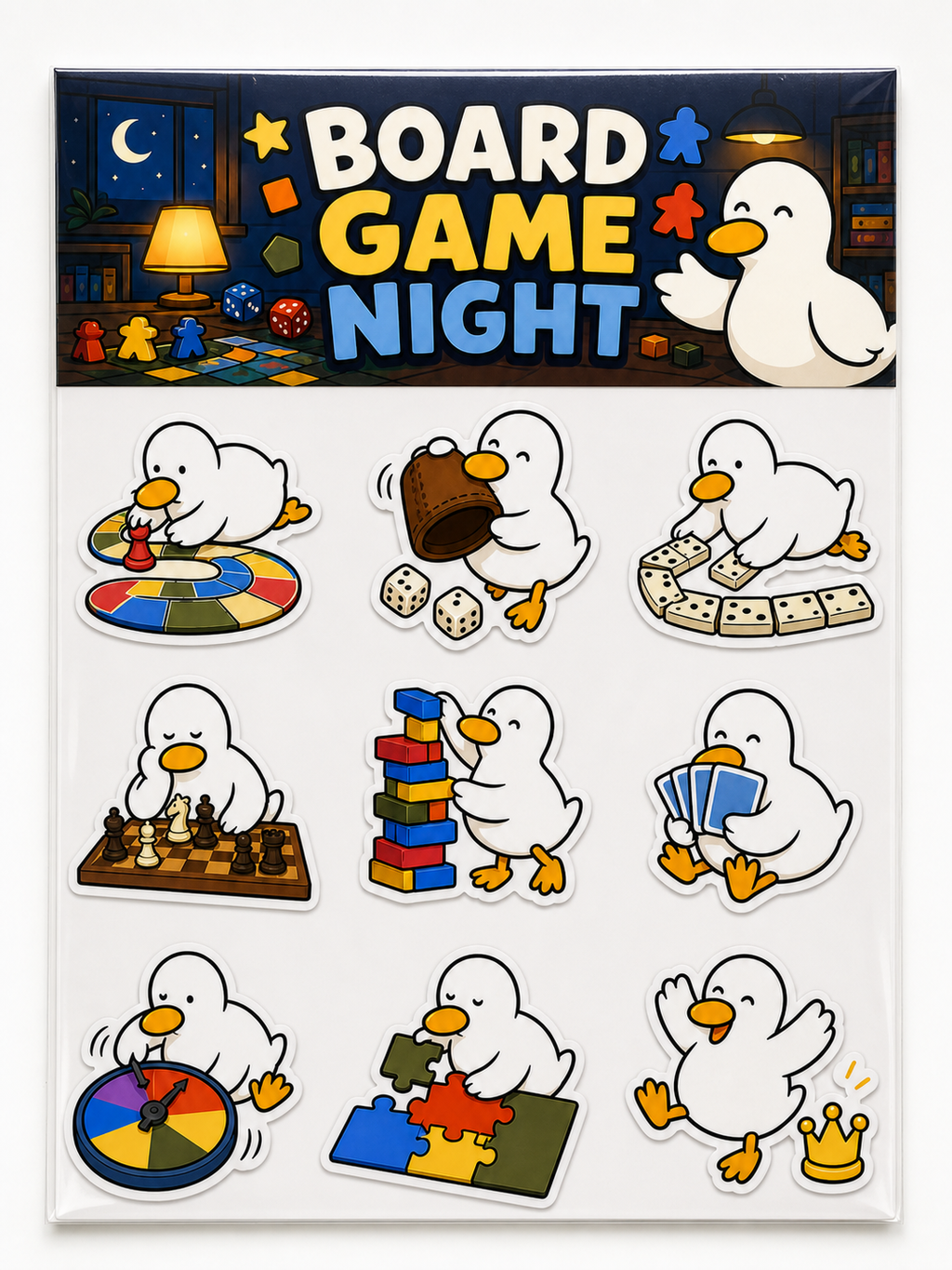 Board Game Night Sticker Pack