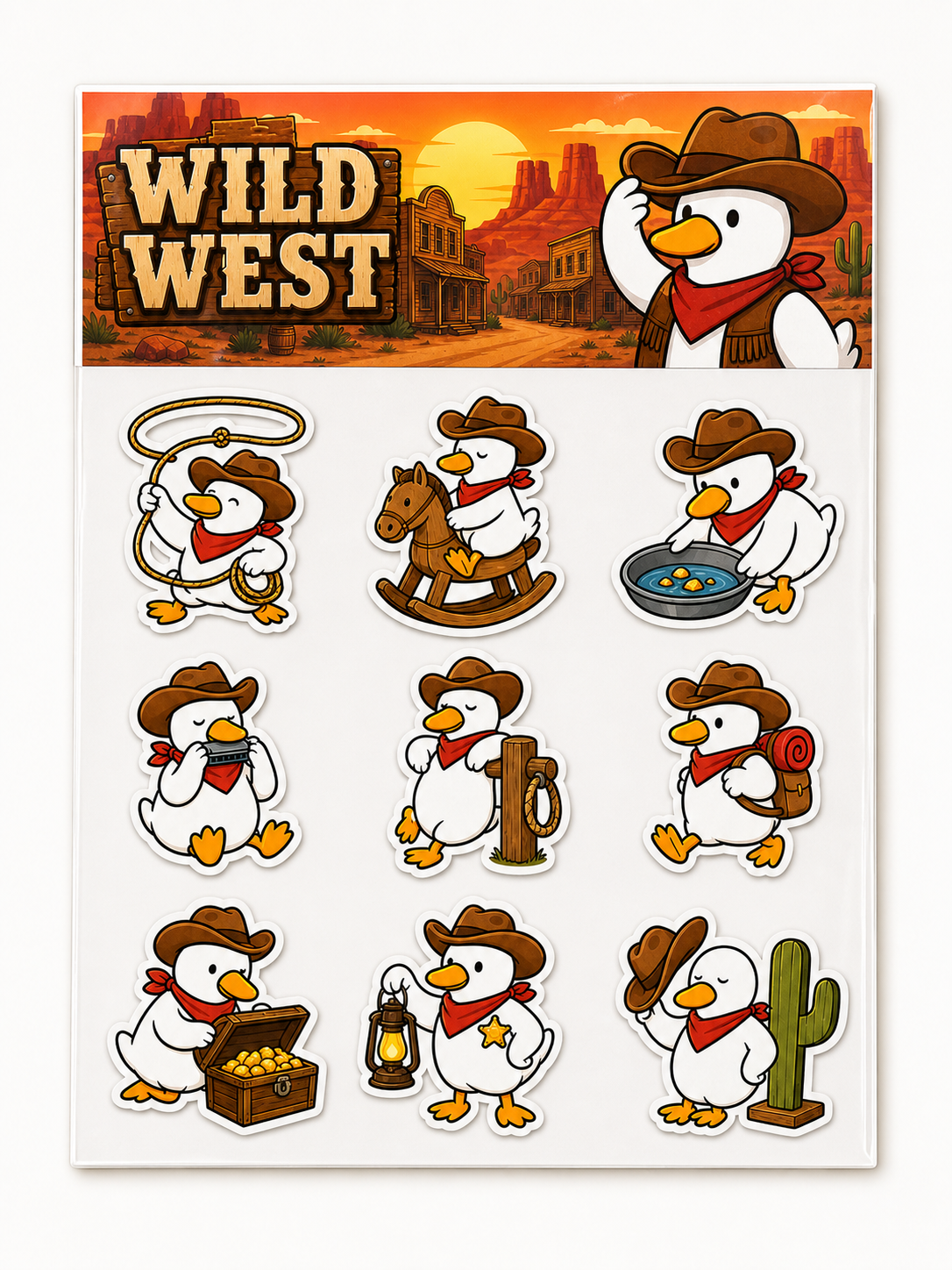 Wild West Animal Rodeo Sticker Pack