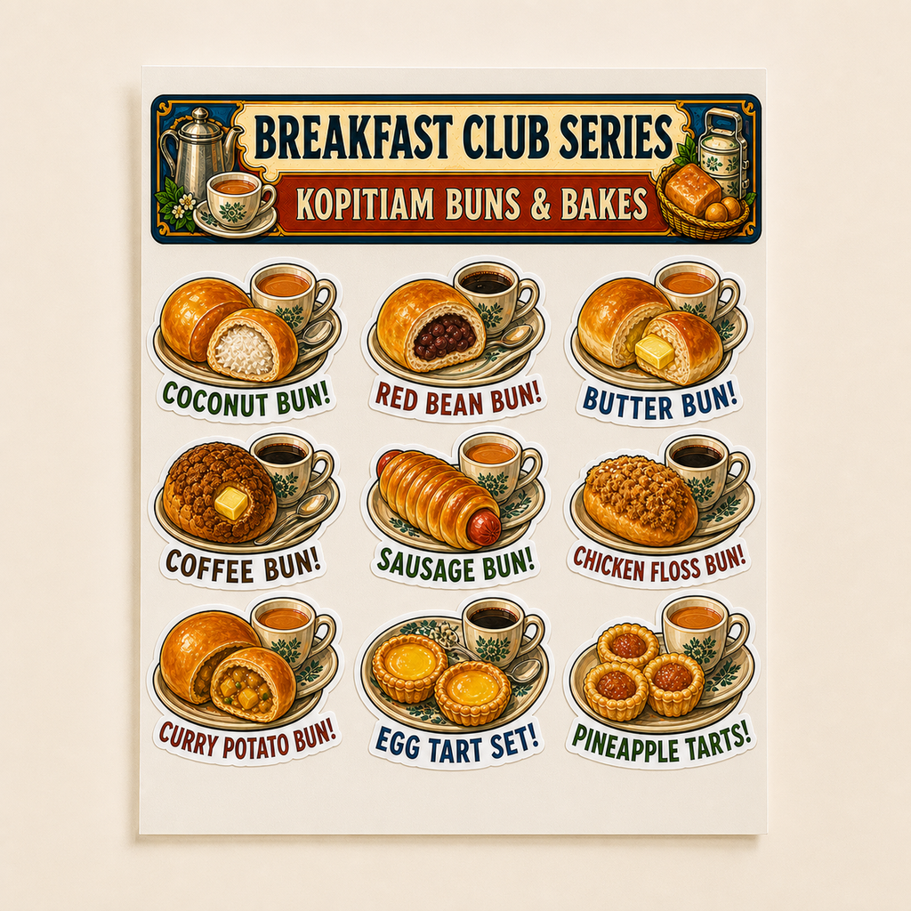 Singapore Breakfast Sticker Pack