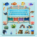 Enchanted Aquarium Cabinet Sticker Pack