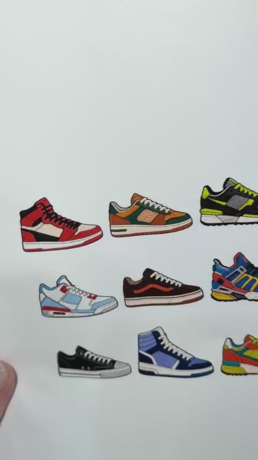Sneaker Style Sticker Pack