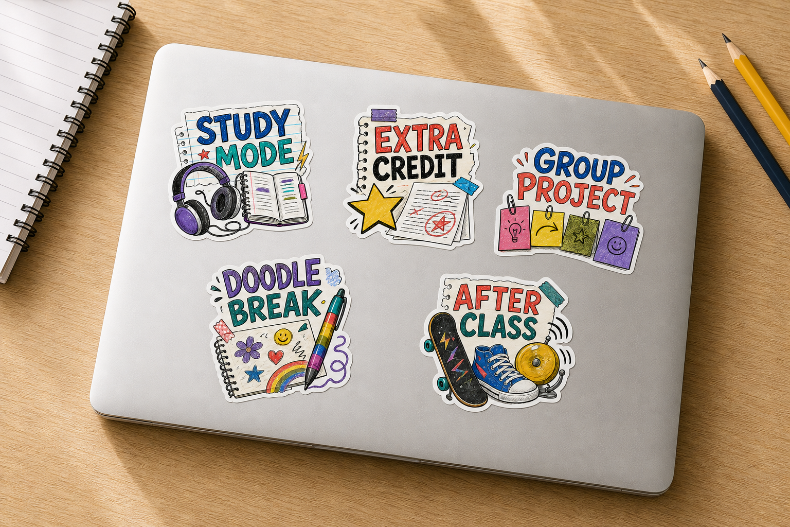 School Life & Study Vibes sticker pack product image 2