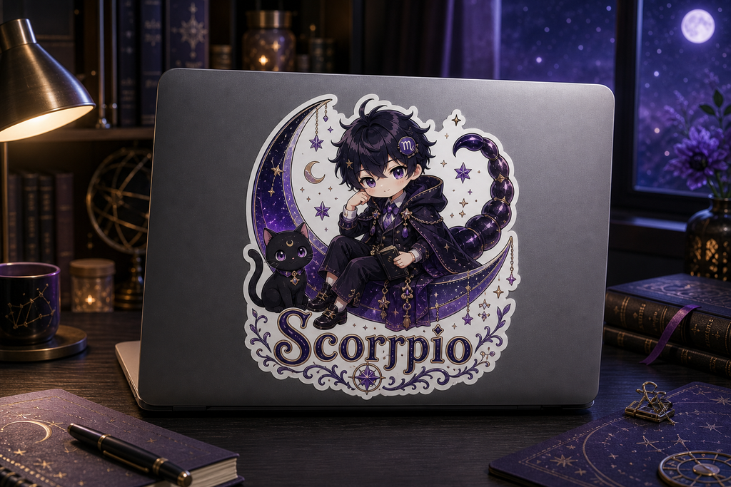 Scorpio Boy Sticker