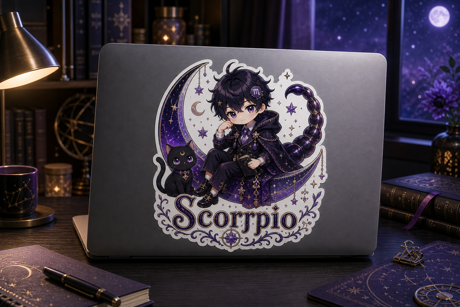 Scorpio Boy Sticker