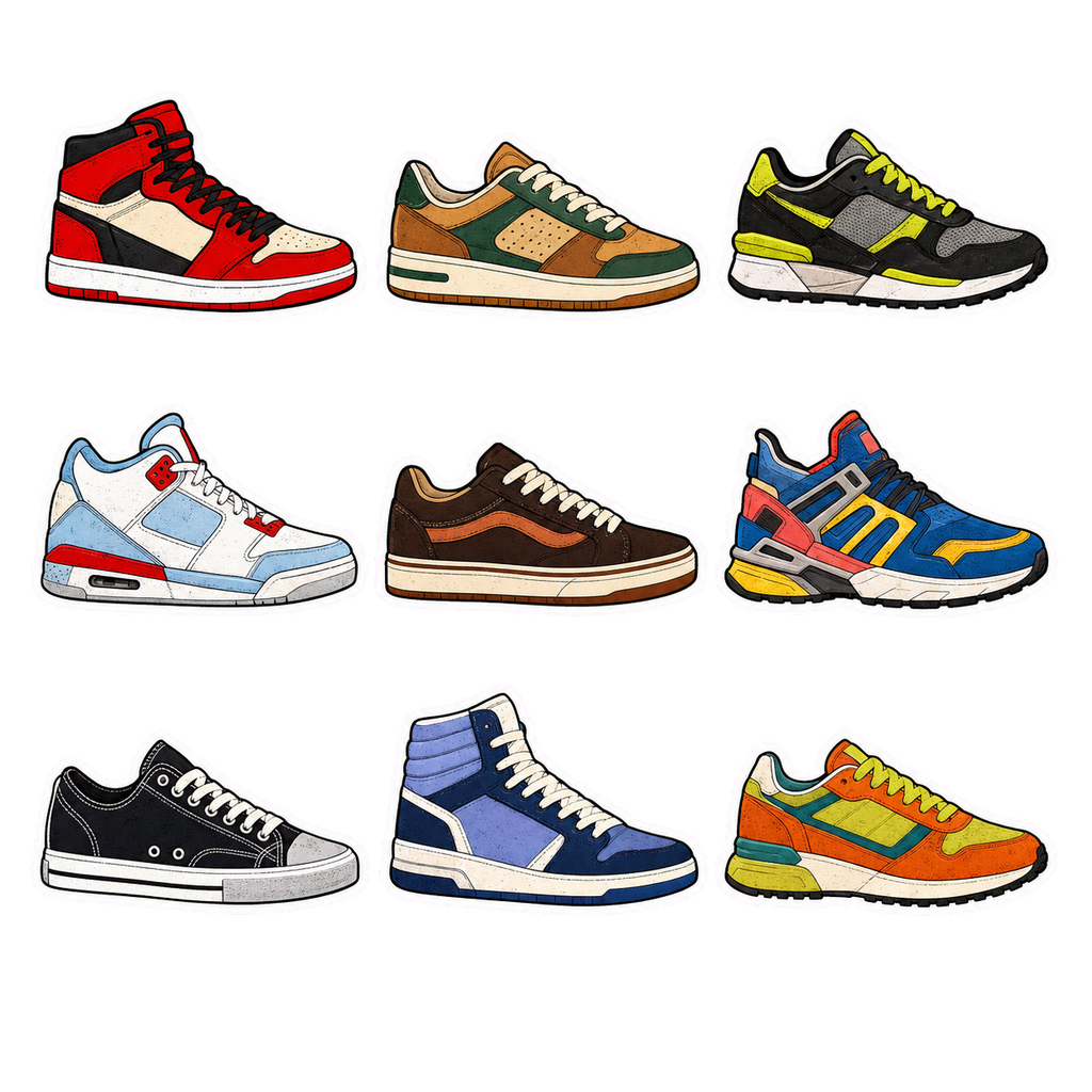 Sneaker Style Sticker Pack