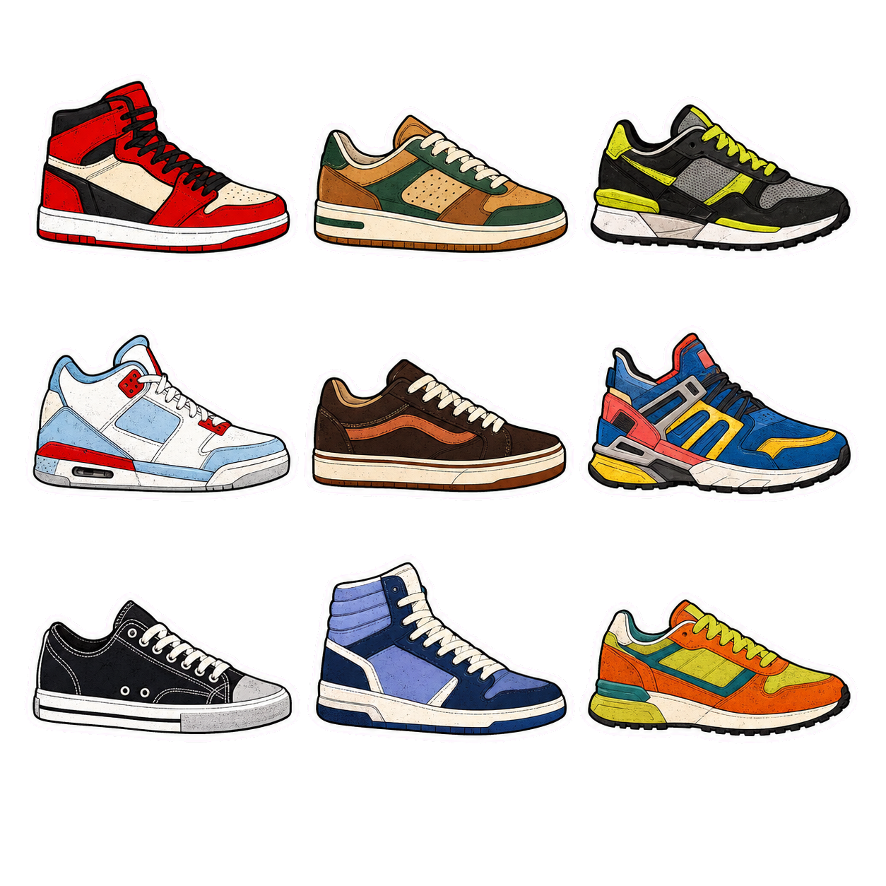 Sneaker Style Sticker Pack