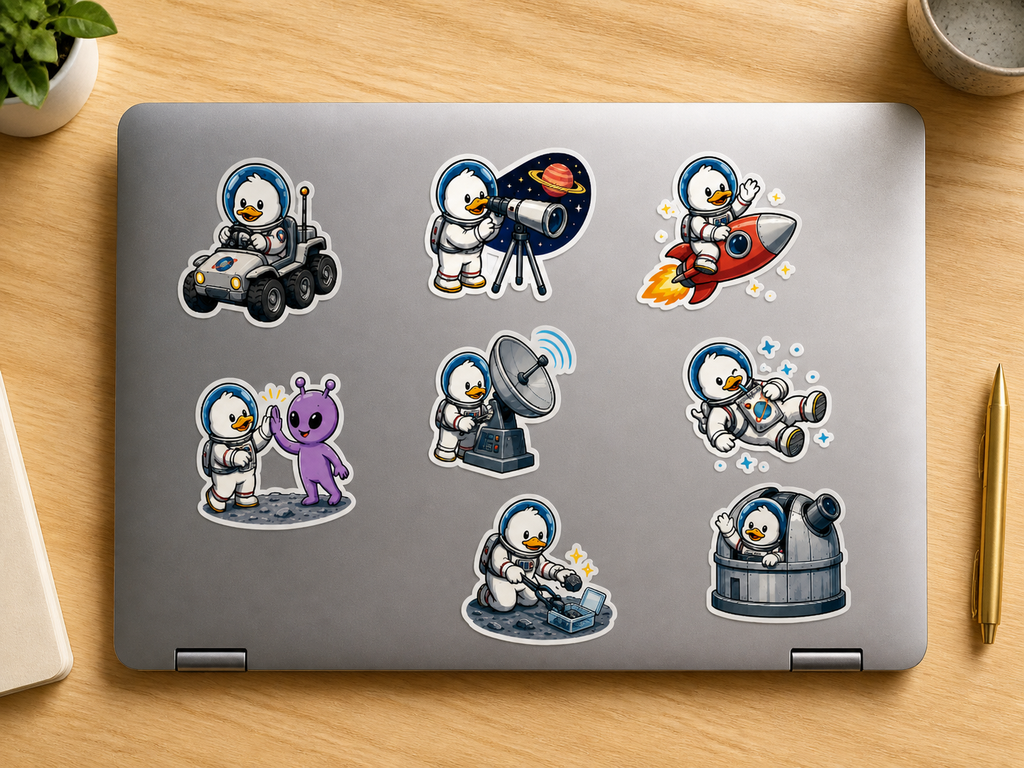 Funny Duck sticker pack product image 3