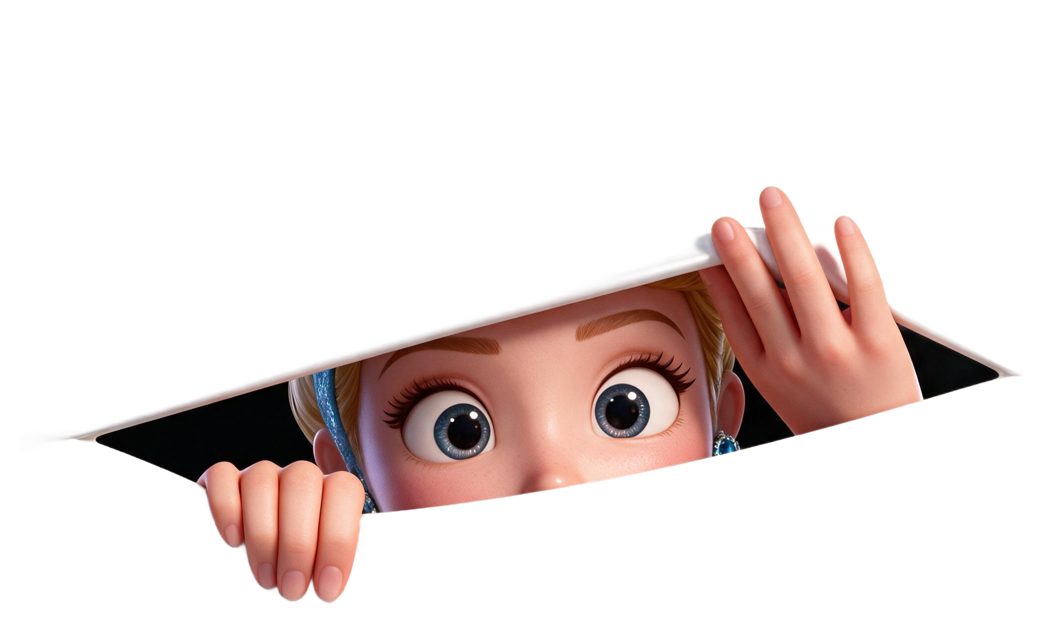 Cinderella Peek Sticker
