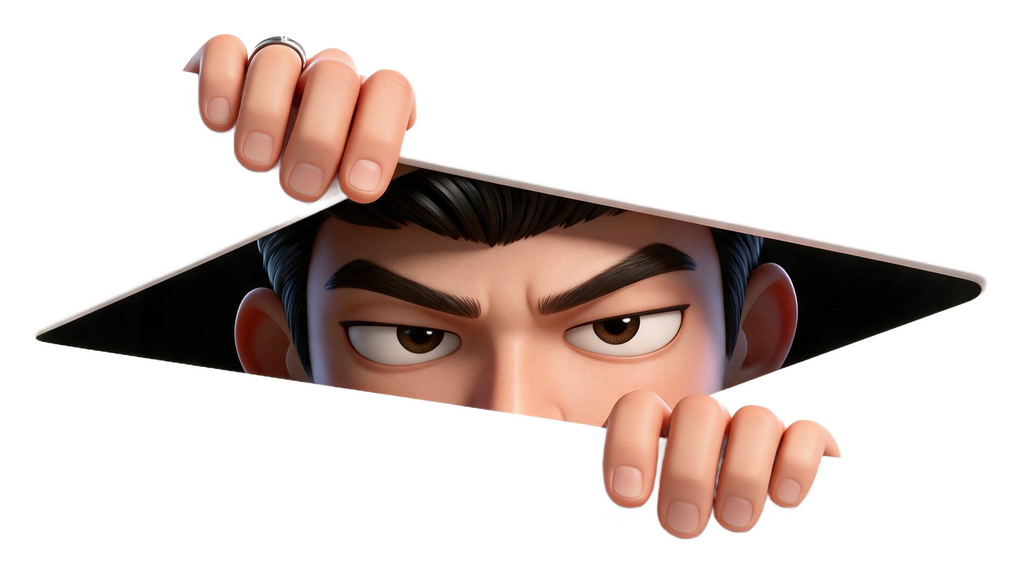 Choi Peeking Stickers