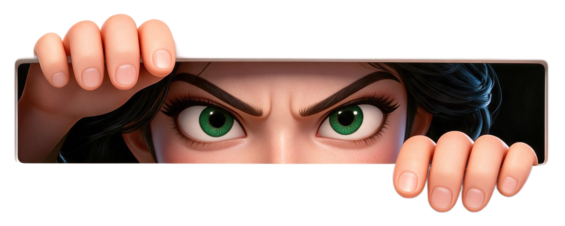 Jasmine Peeking Sticker
