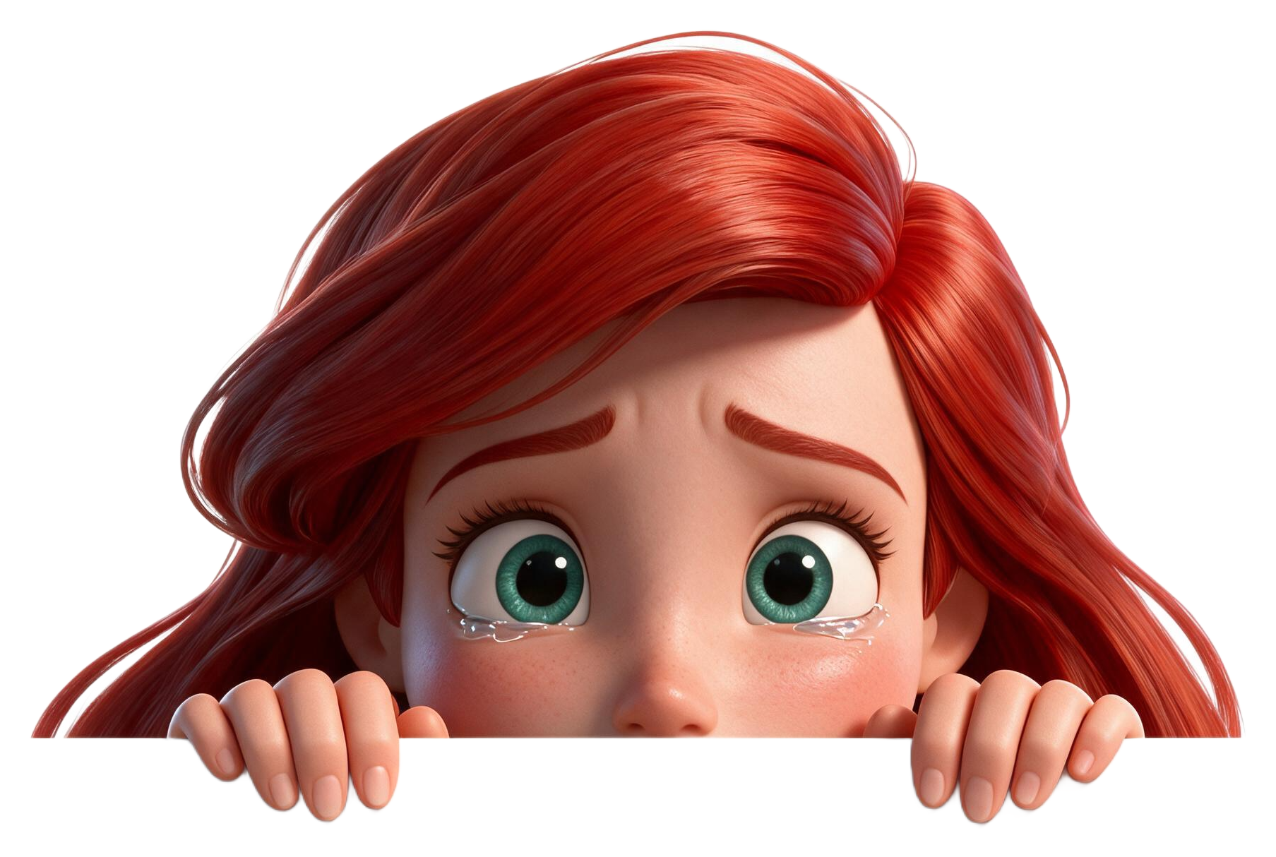 Ariel Peeking Sticker