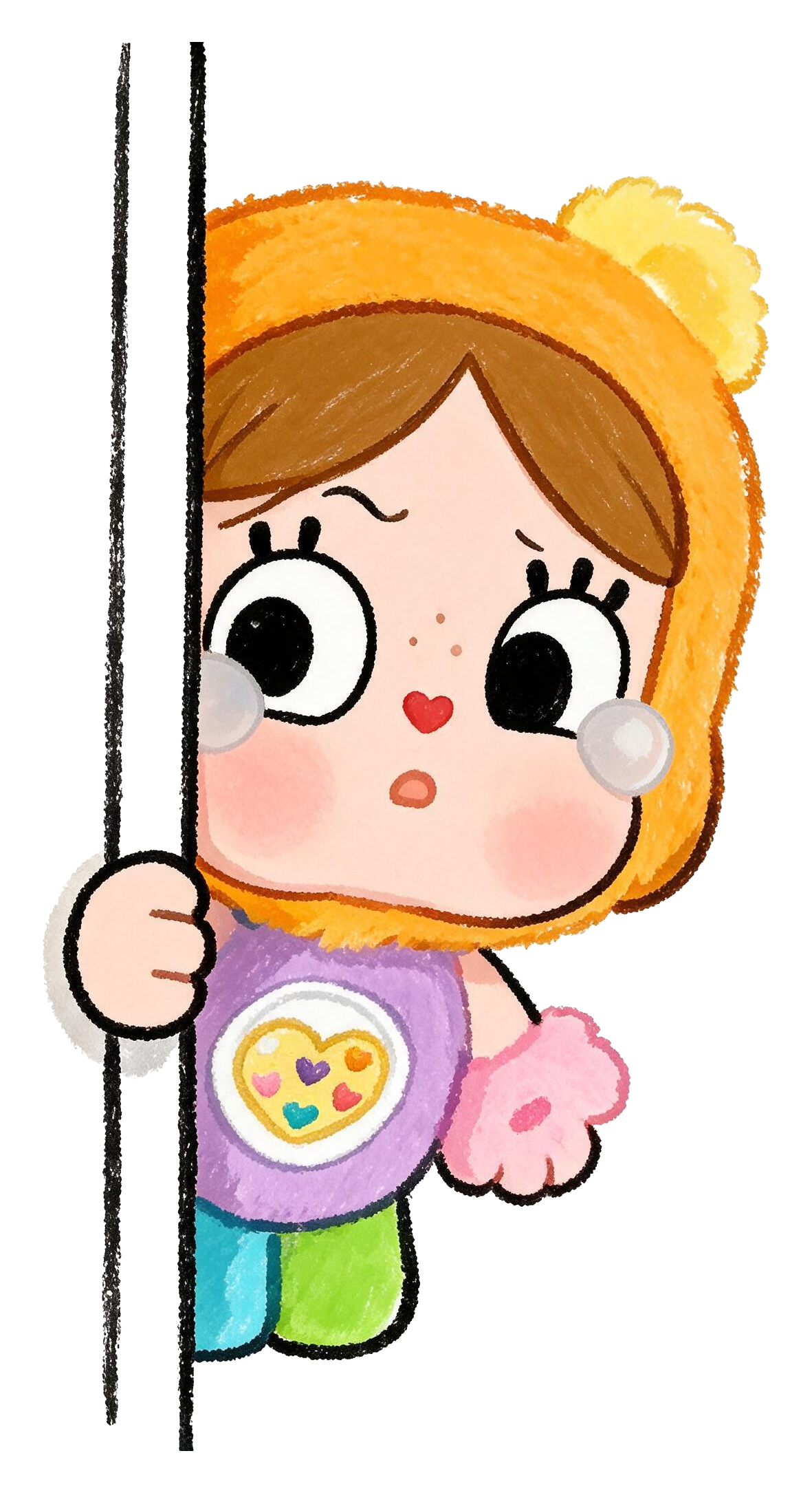 Crybaby Peeking Sticker