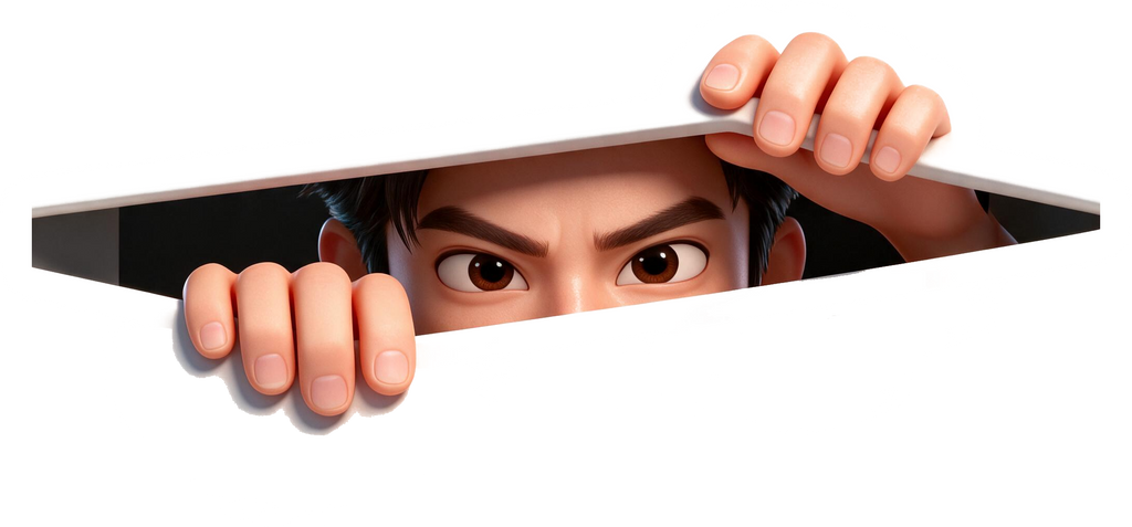 Wang Peeking Sticker