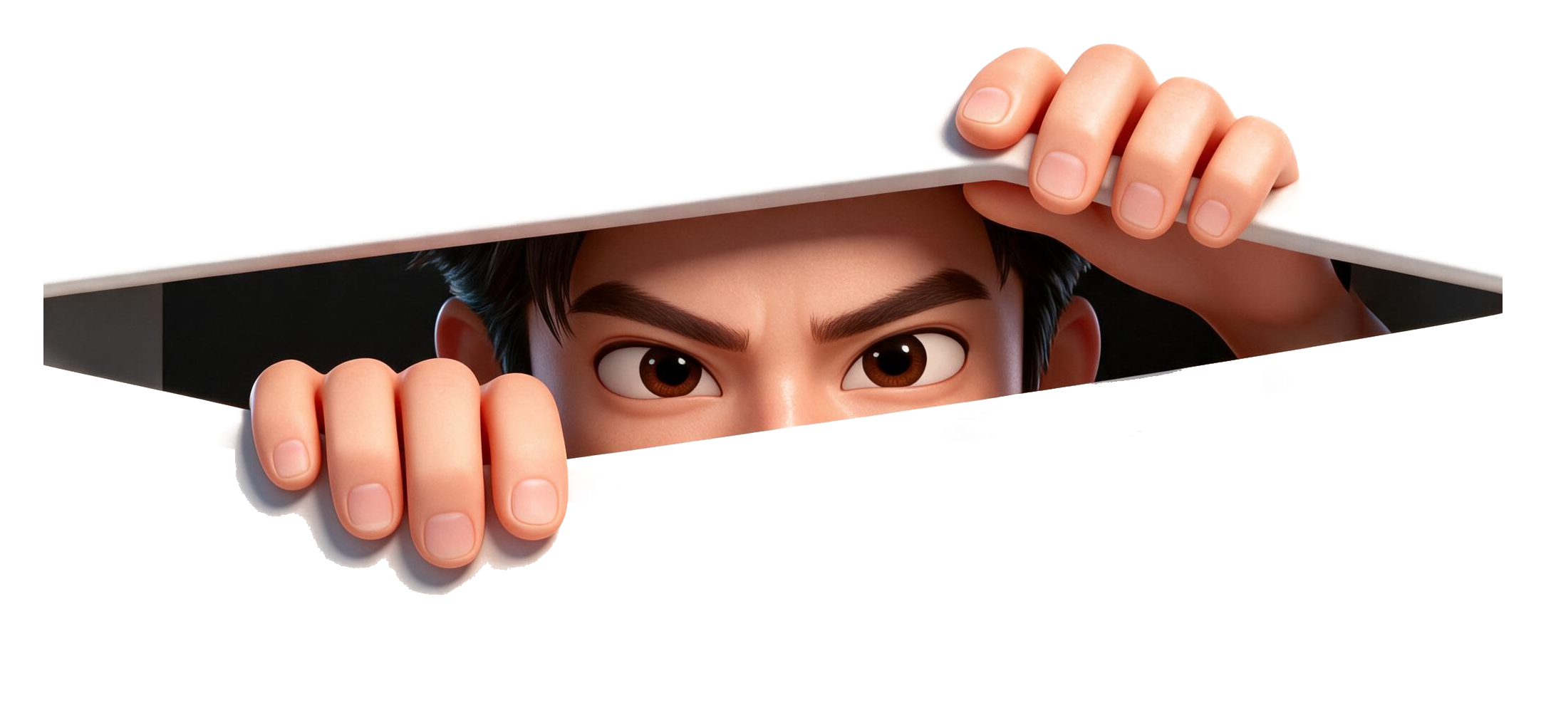 Wang Peeking Sticker