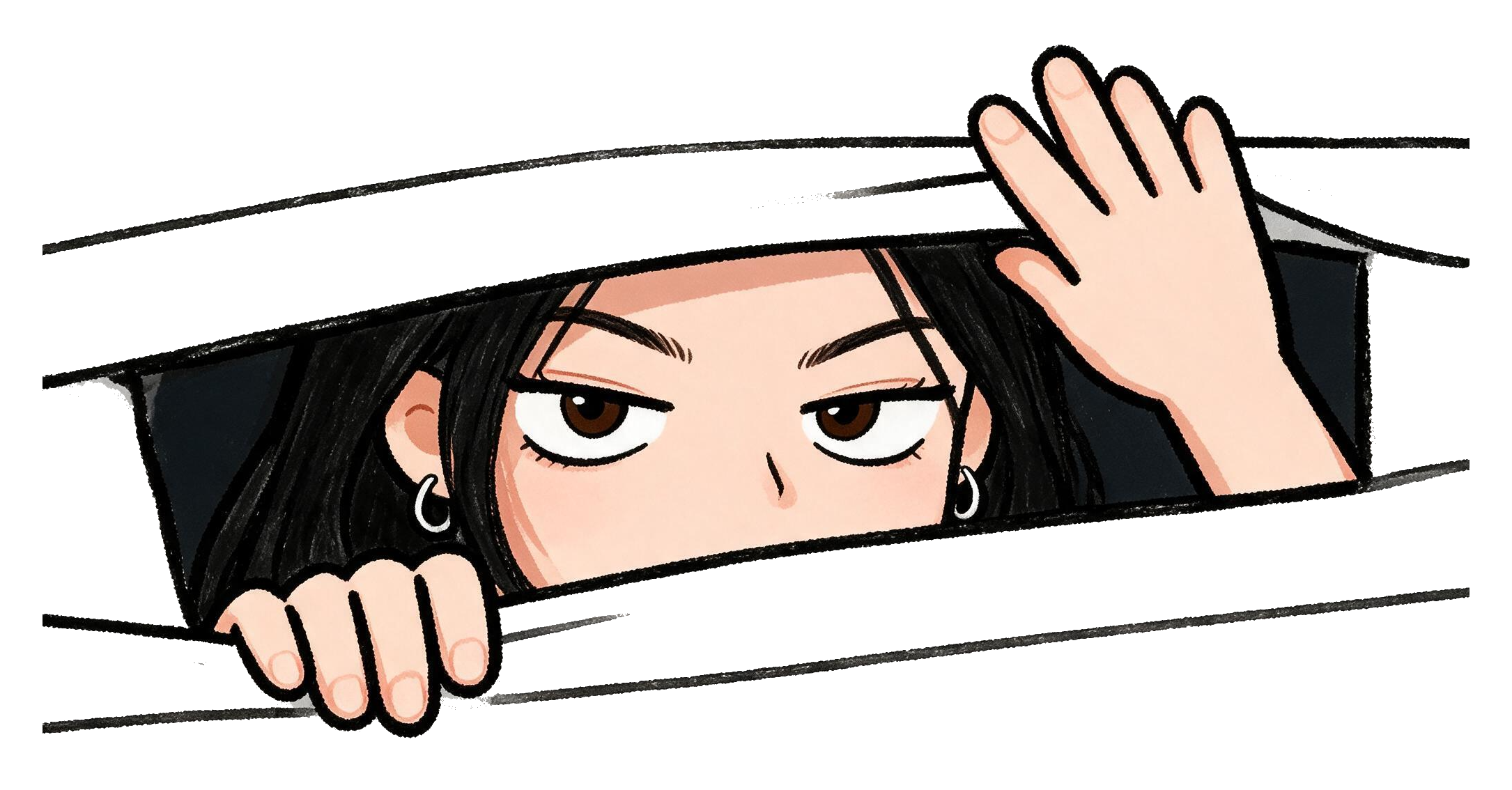 Bae Peeking Sticker