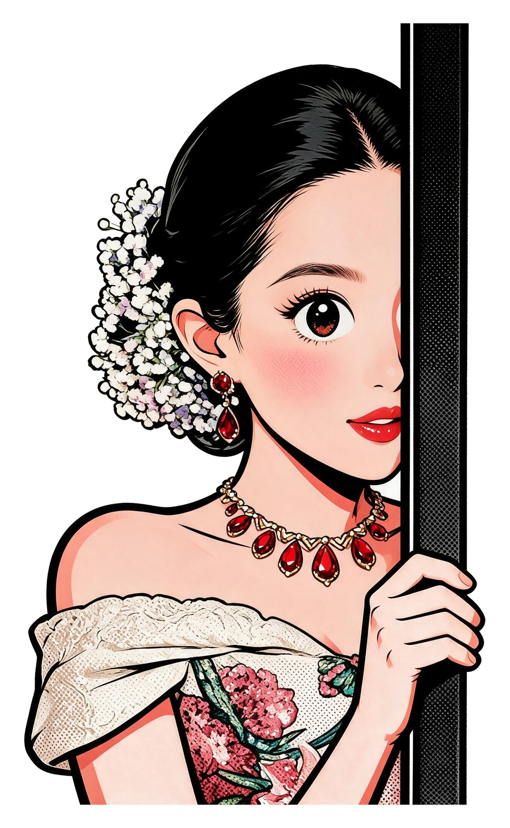 Liu Peeking Sticker
