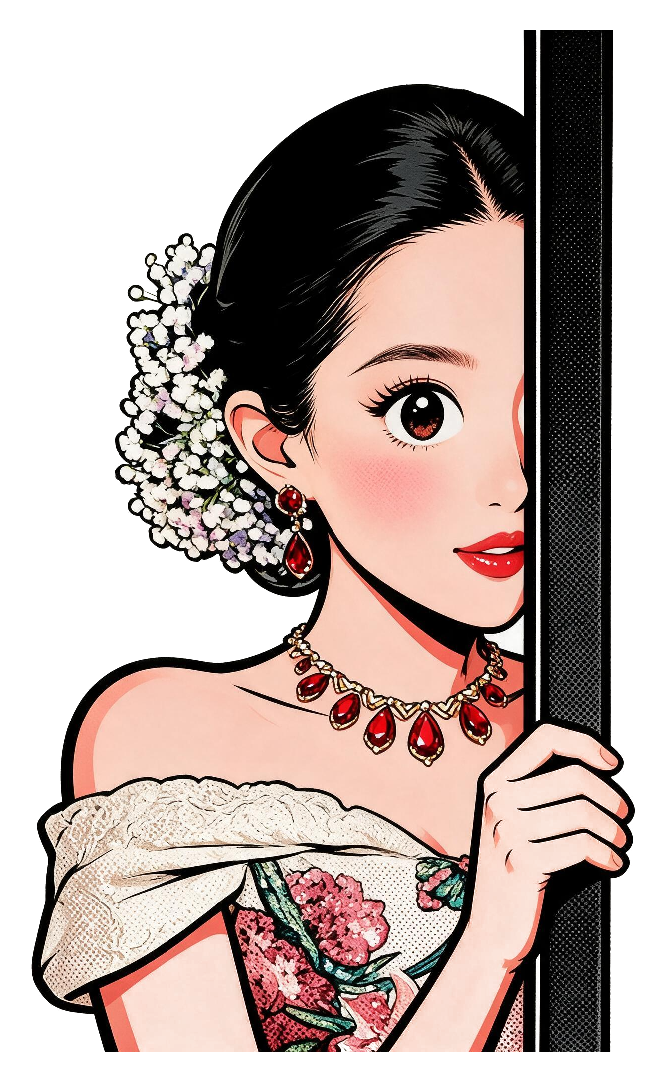 Liu Peeking Sticker