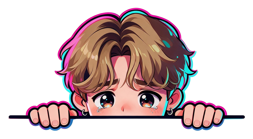 Lu Peeking Sticker