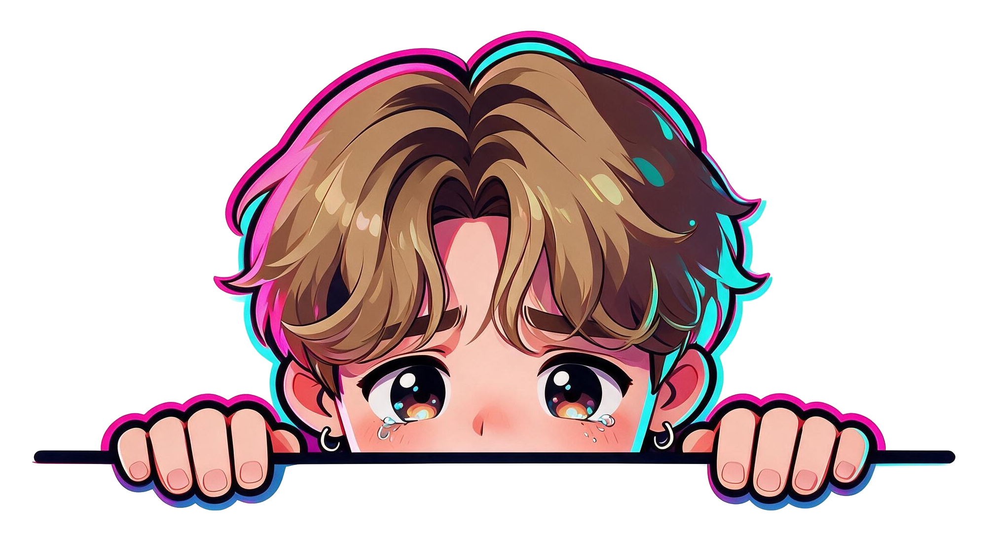 Lu Peeking Sticker