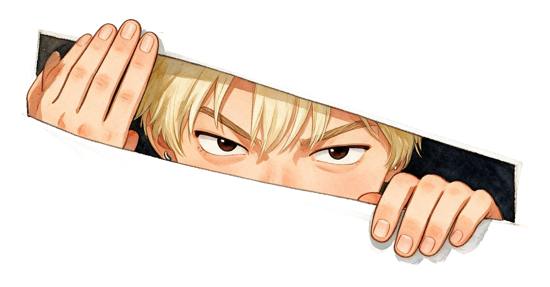 Kim's Peeking Sticker