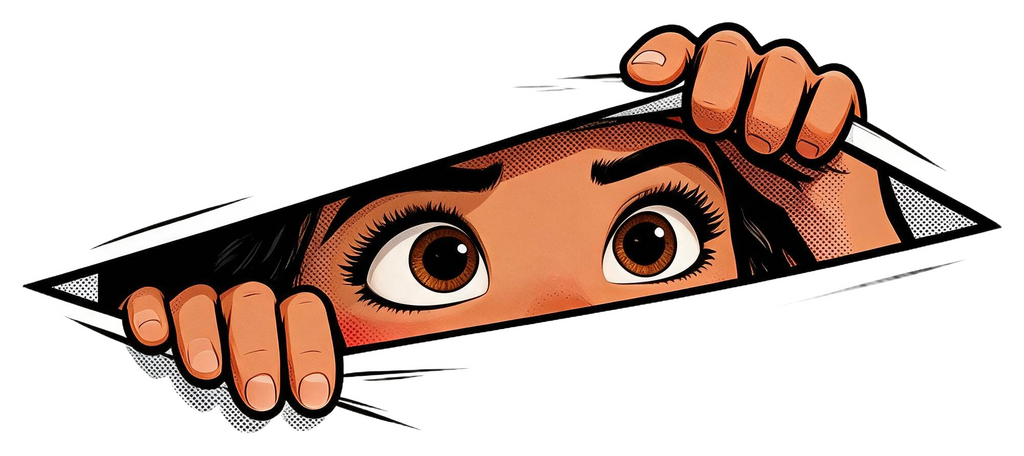 Moona Peeking Sticker