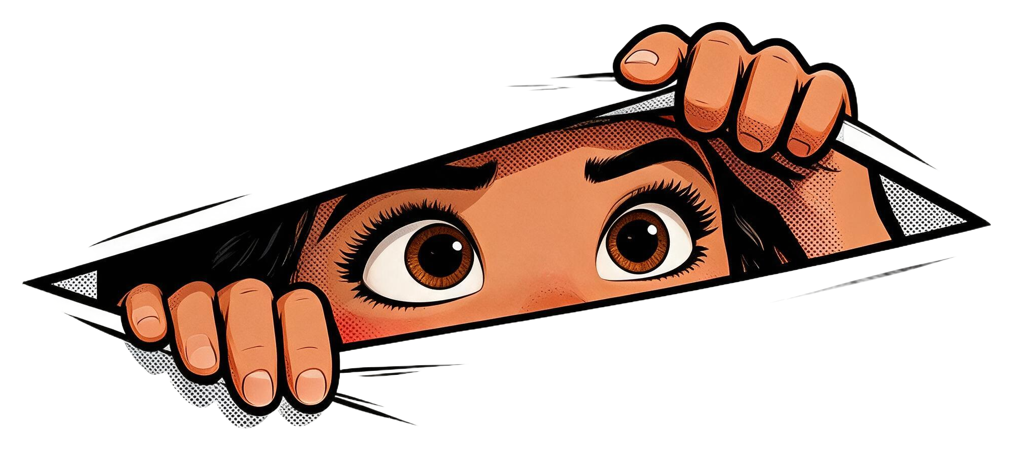 Moona Peeking Sticker