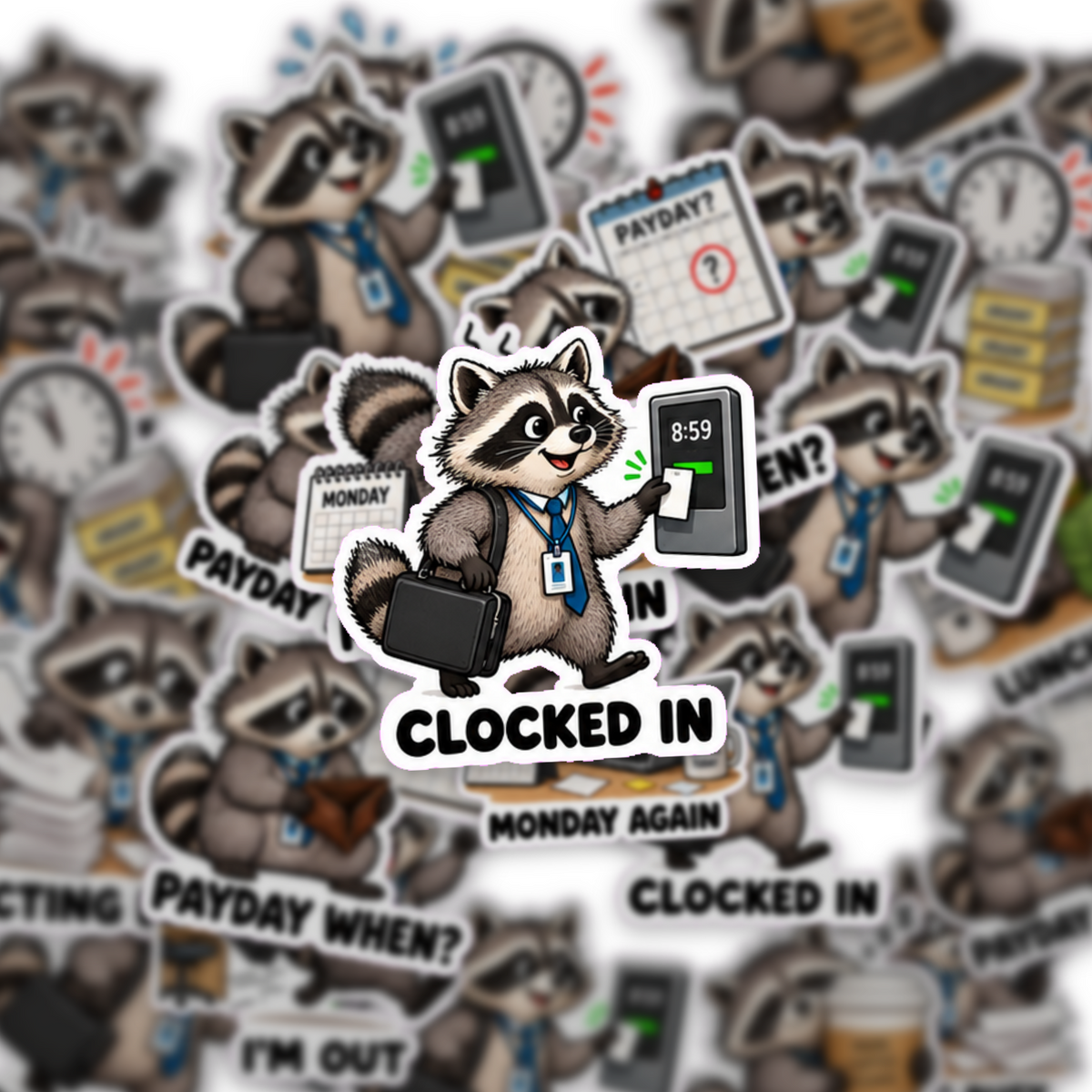 Working Racoon