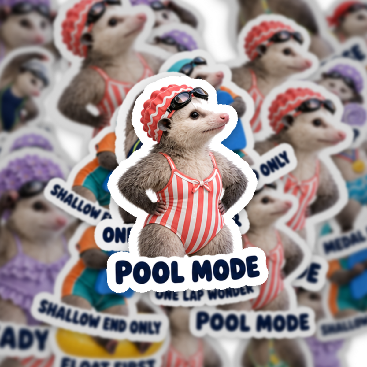 Swimming Opossum