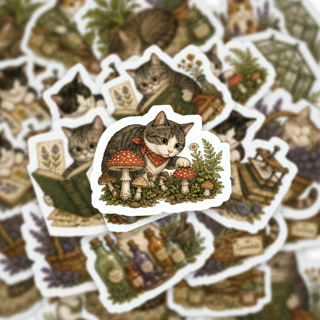 Cat's Botanical Cabinet