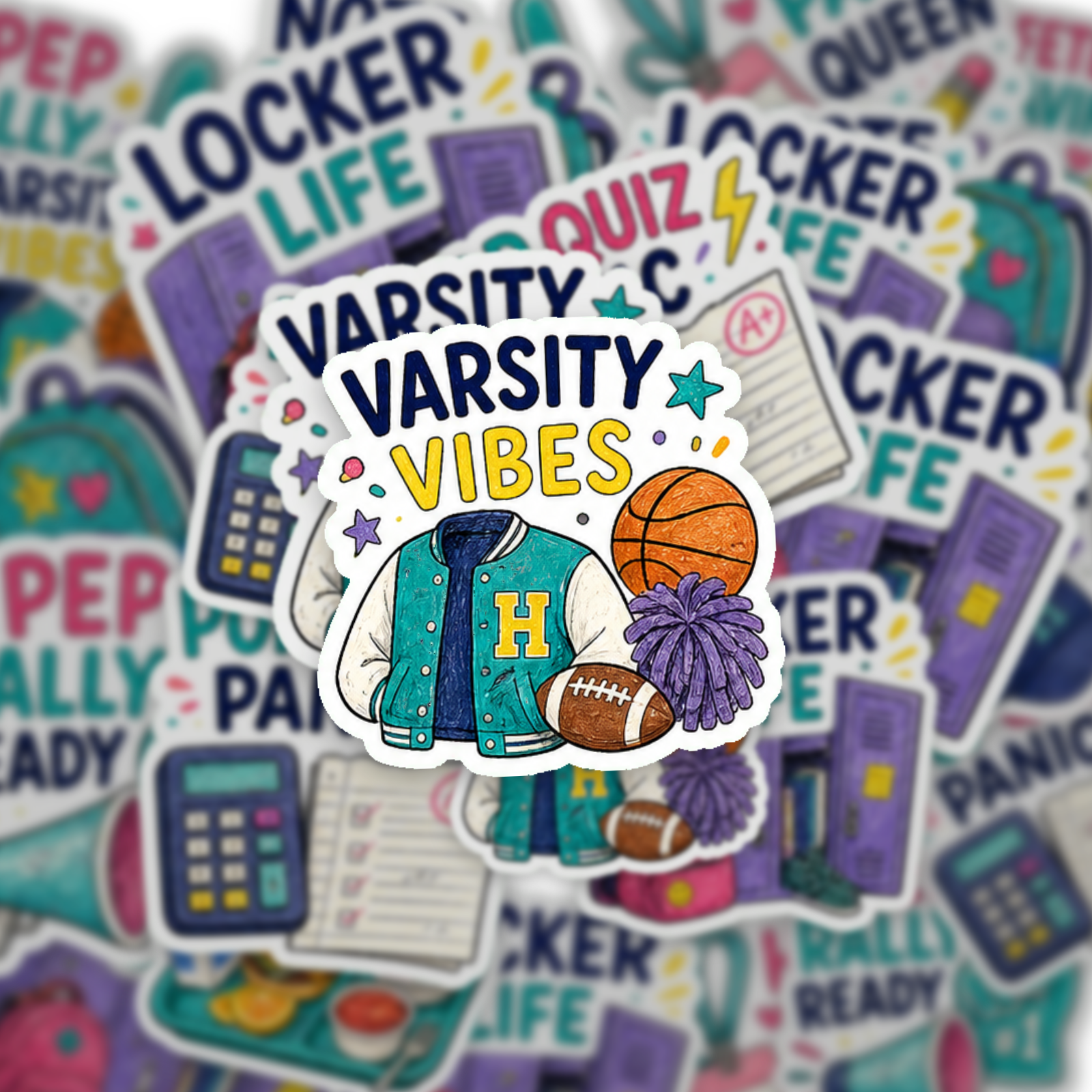 School Life & Study Vibes Sticker Pack