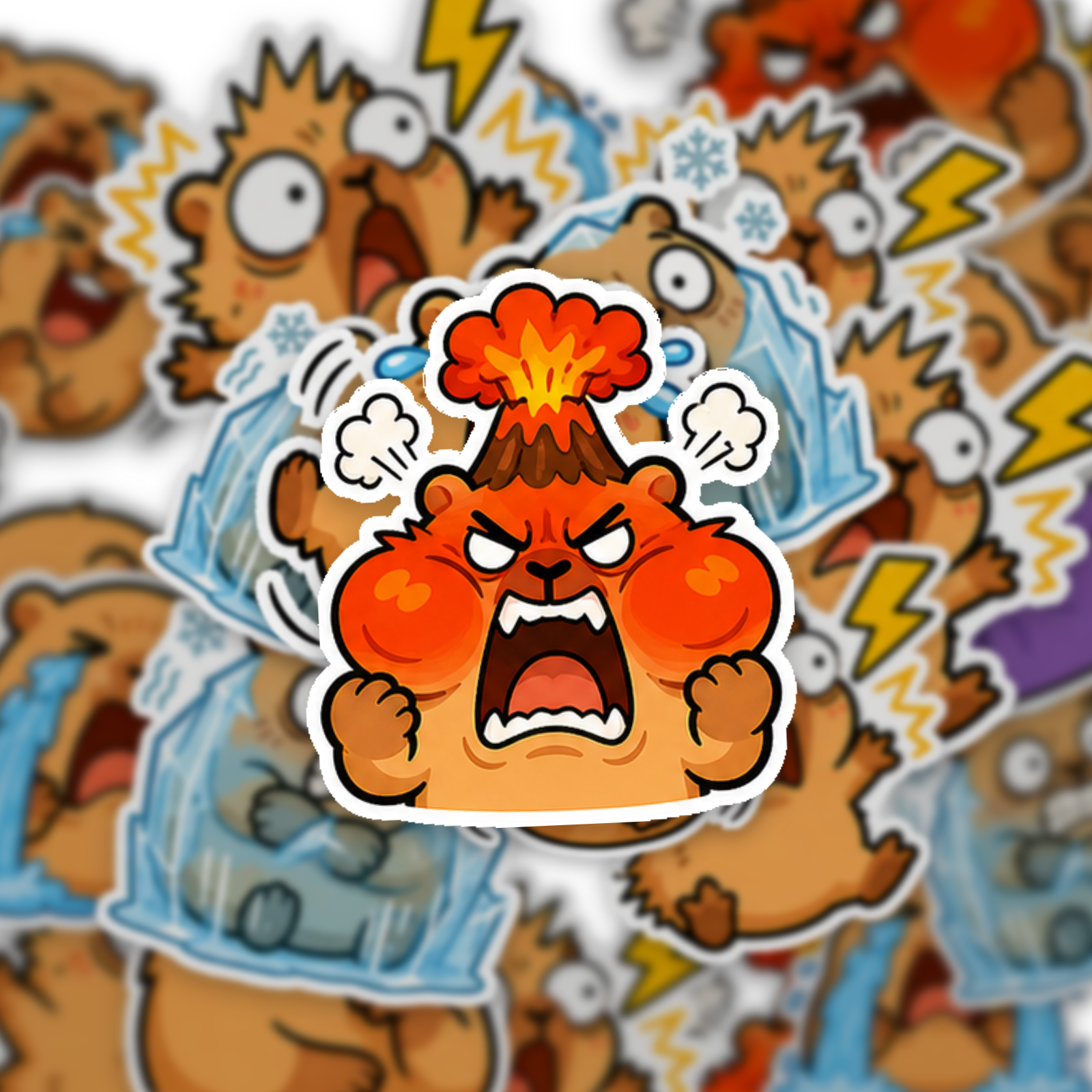 Capybara Mood & Everyday Chaos Sticker Pack