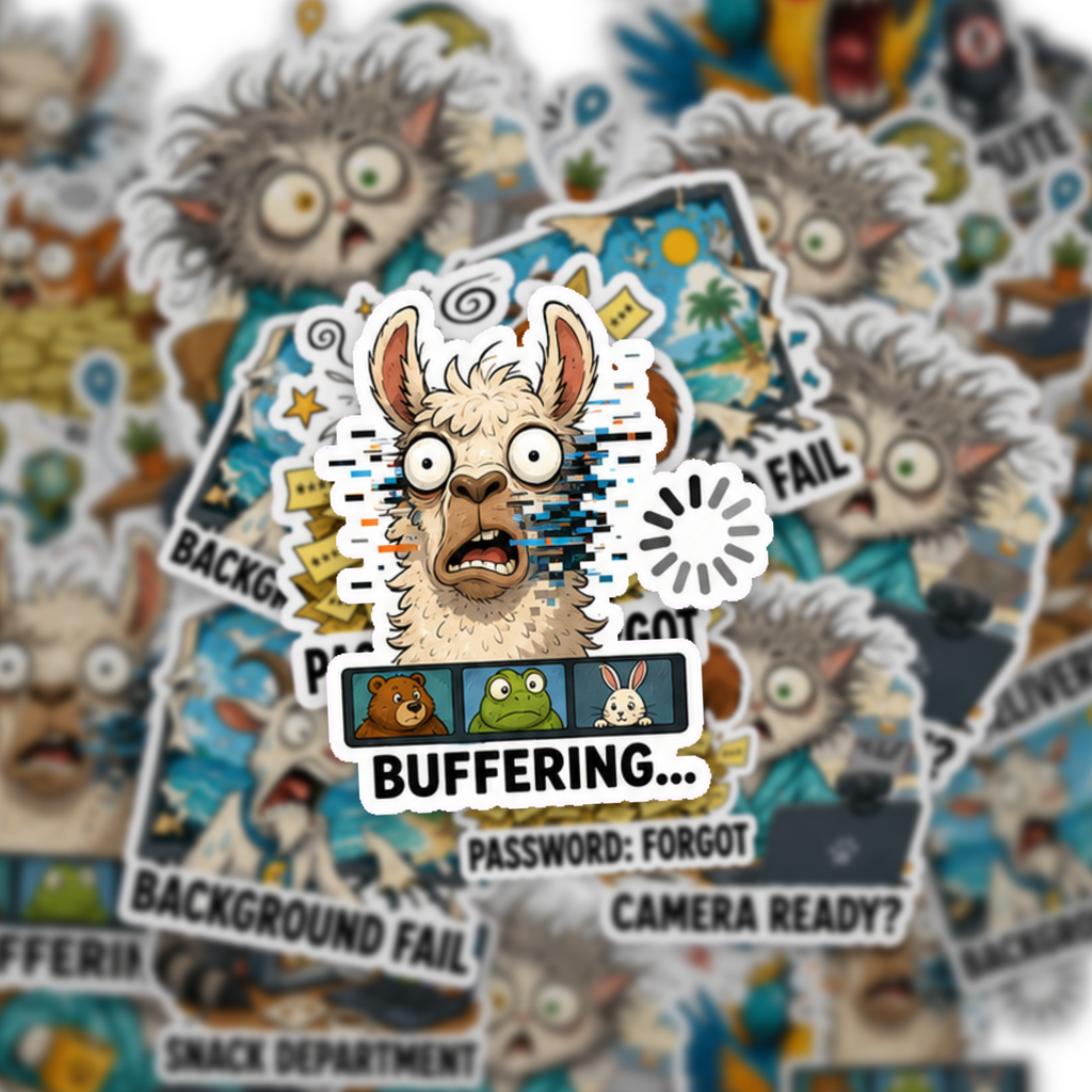 Office Animals & Workplace Chaos Sticker Pack