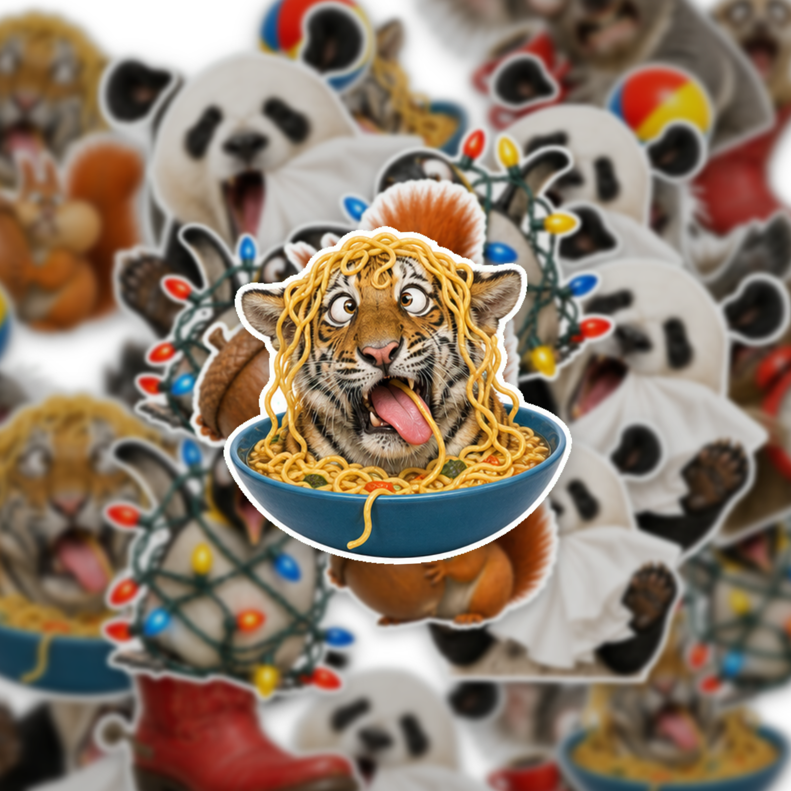 Funny Animal Chaos Sticker Pack