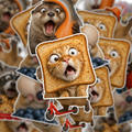 Chaotic Animal Meme Stickers