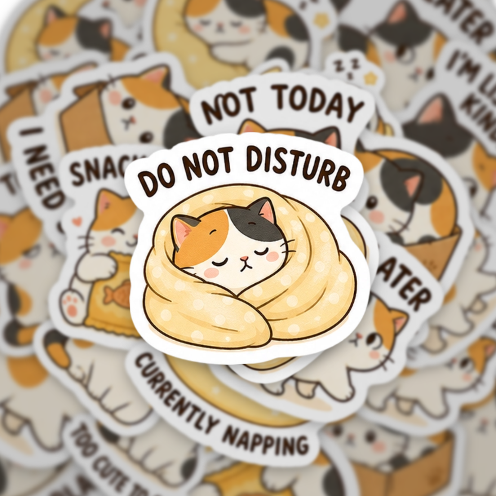 Calico Cat Quotes Sticker Pack