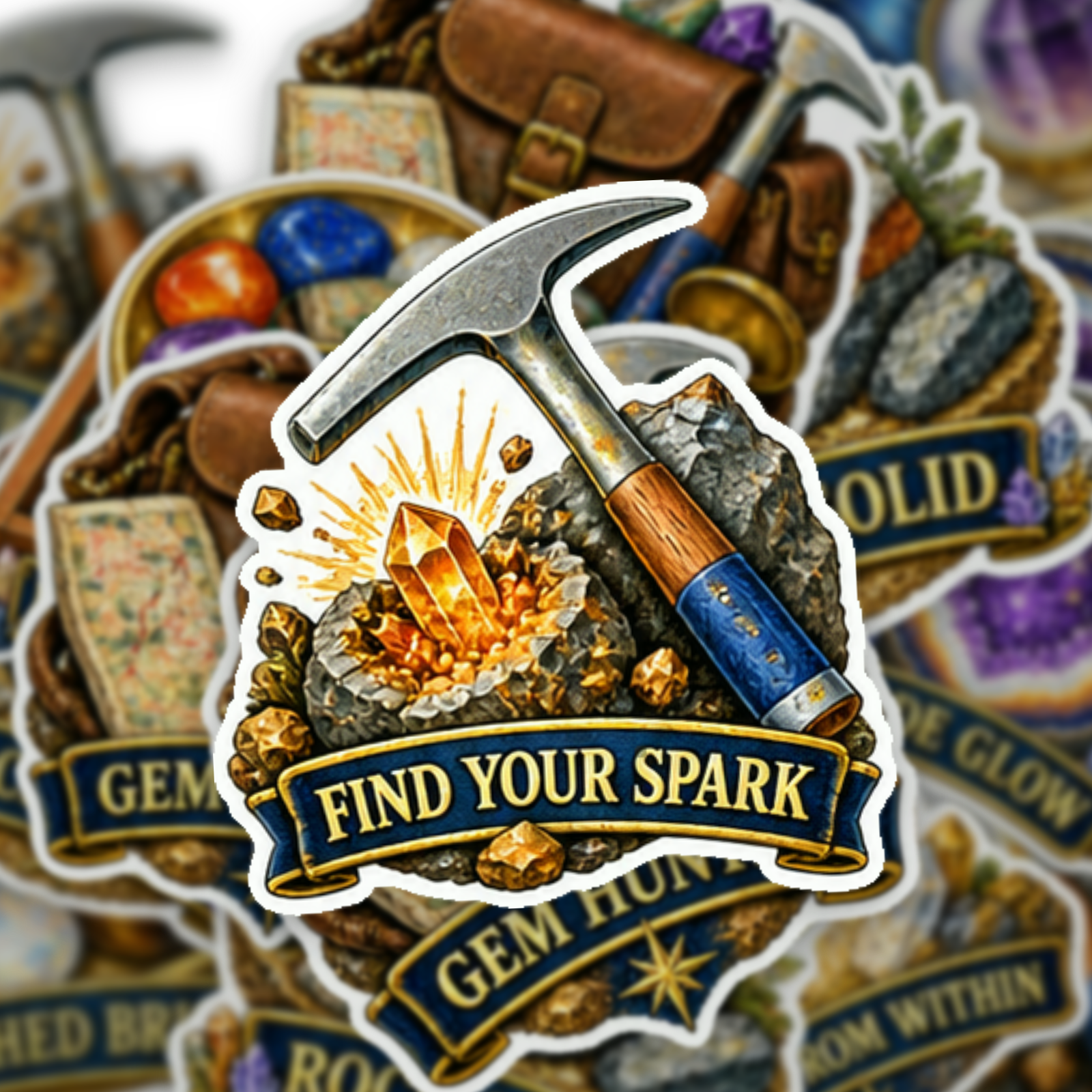 Mineral & Gem Lab Sticker Pack