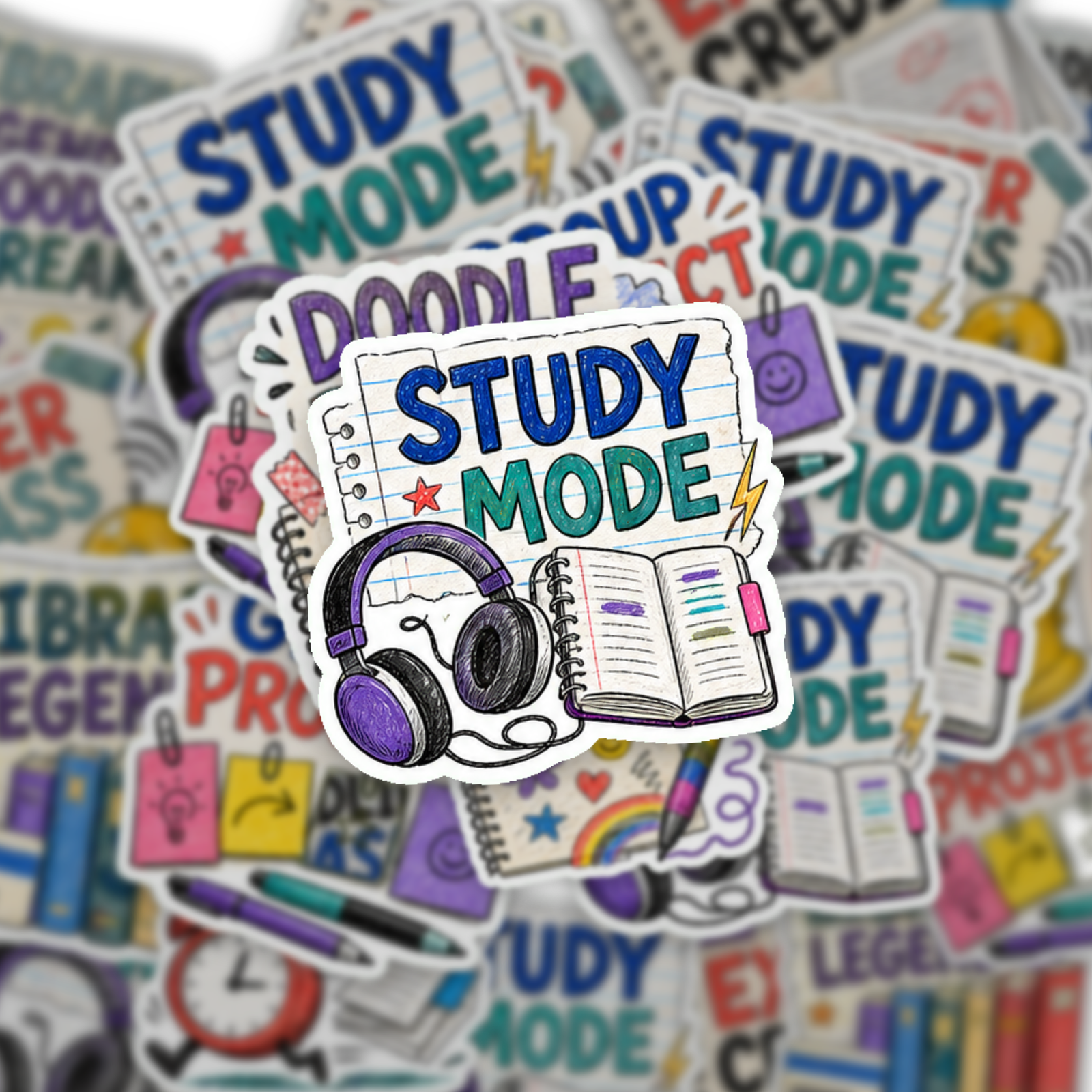 School Life & Study Vibes Sticker Pack