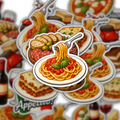 Italy Travel & Food Stickers Pack