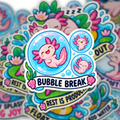 Axolotl Recharge Club Sticker Pack
