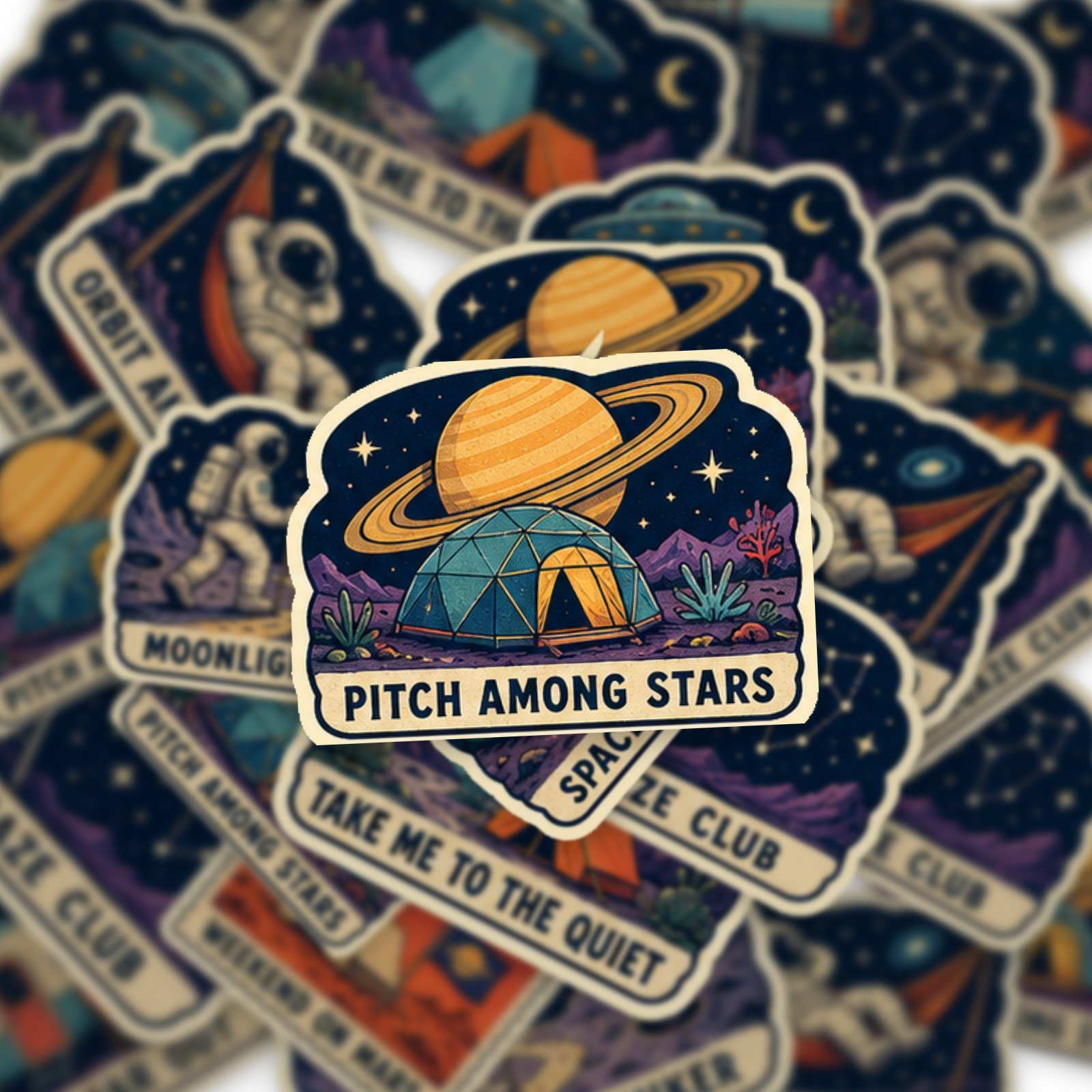 Cosmic Campout Space Sticker Pack