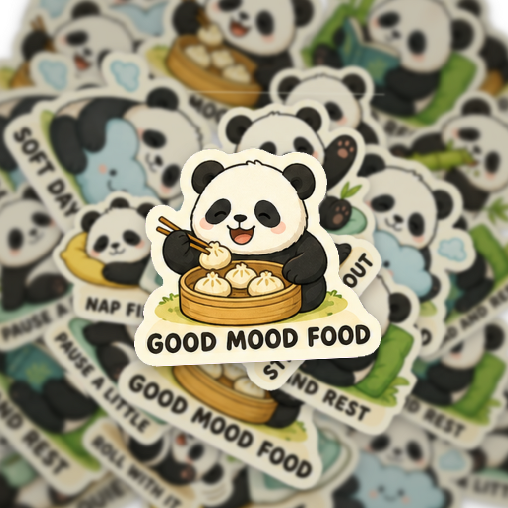 Panda Pause Club Sticker Pack