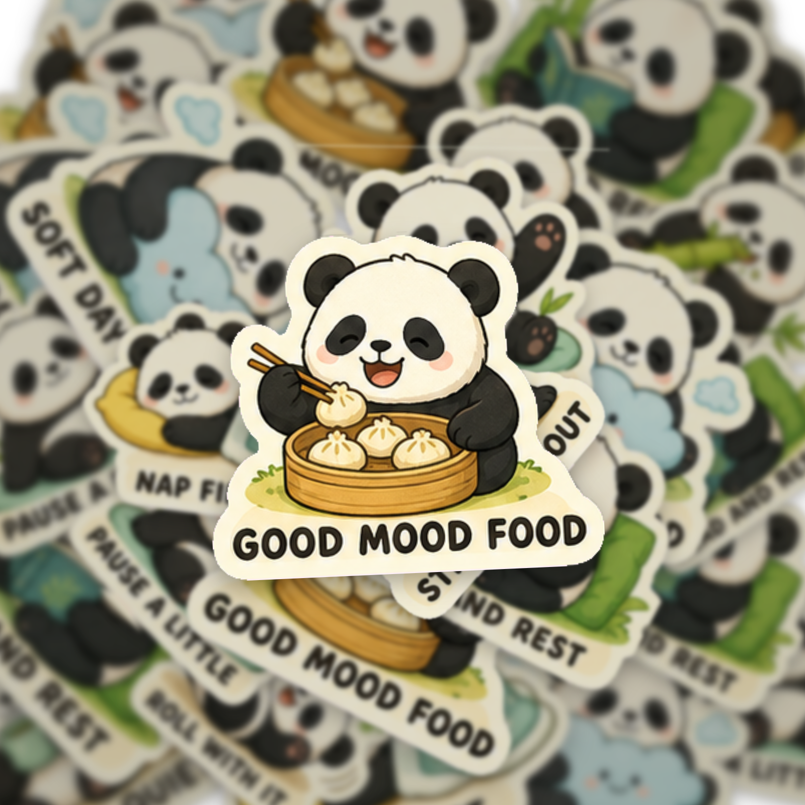 Panda Pause Club Sticker Pack
