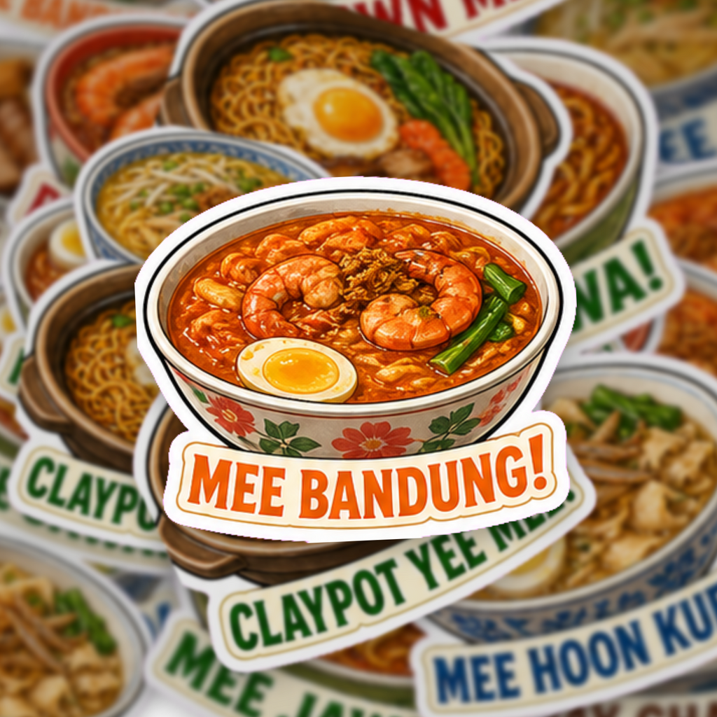 Regional Noodle Bowls Breakfast Club Sticker Pack