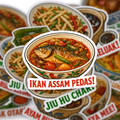 Peranakan Savouries Breakfast Club Sticker Pack