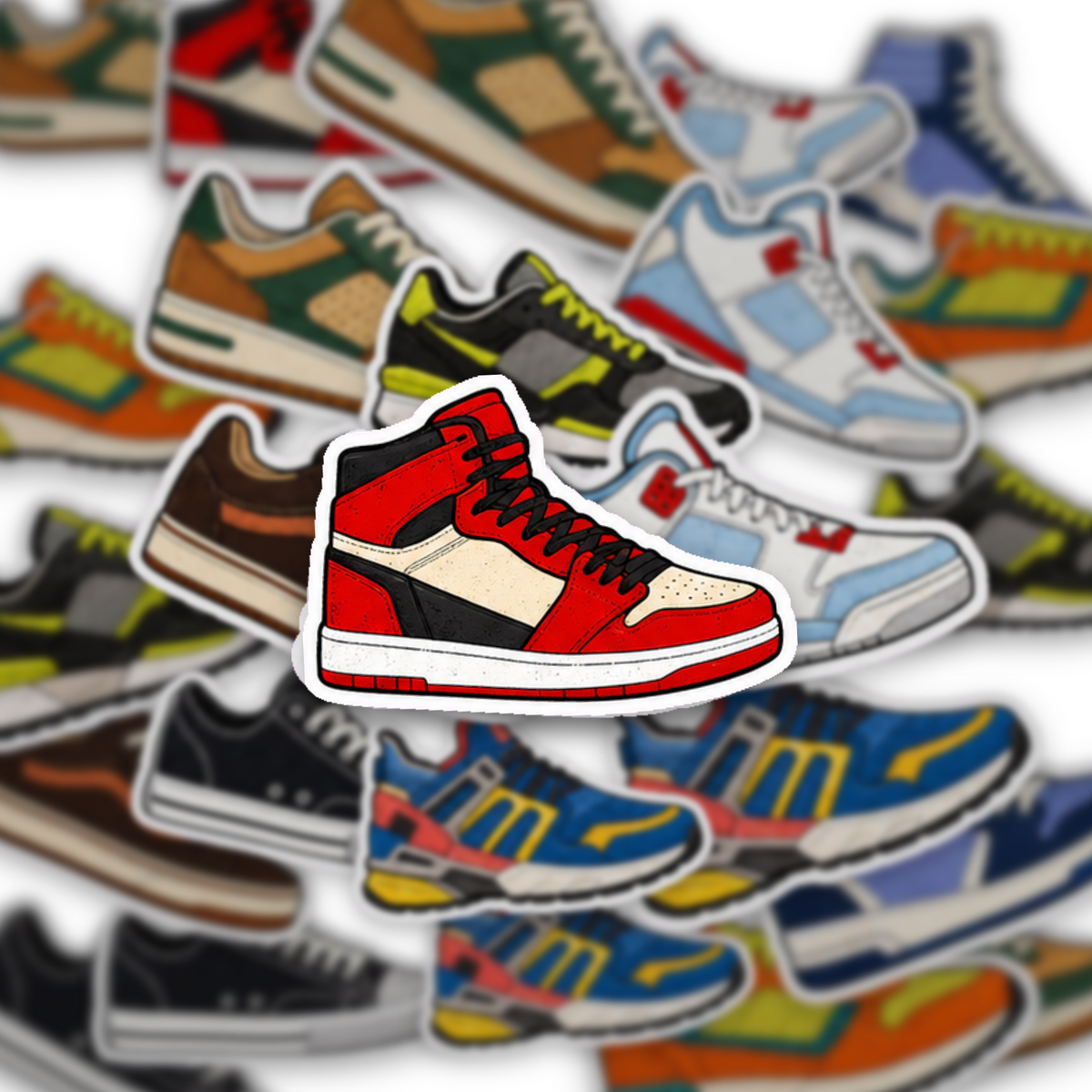 Sneaker Style Sticker Pack