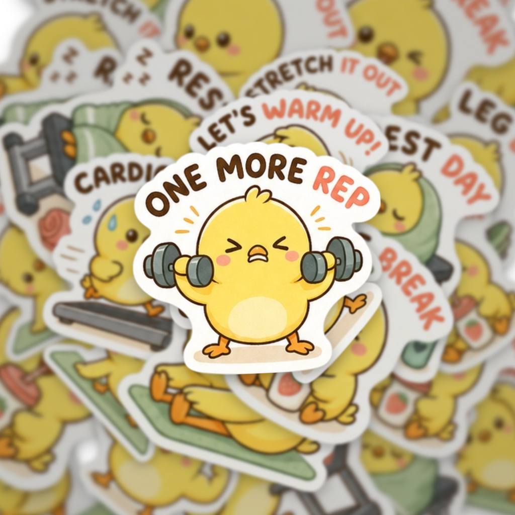 Chick Gym Sticker Pack