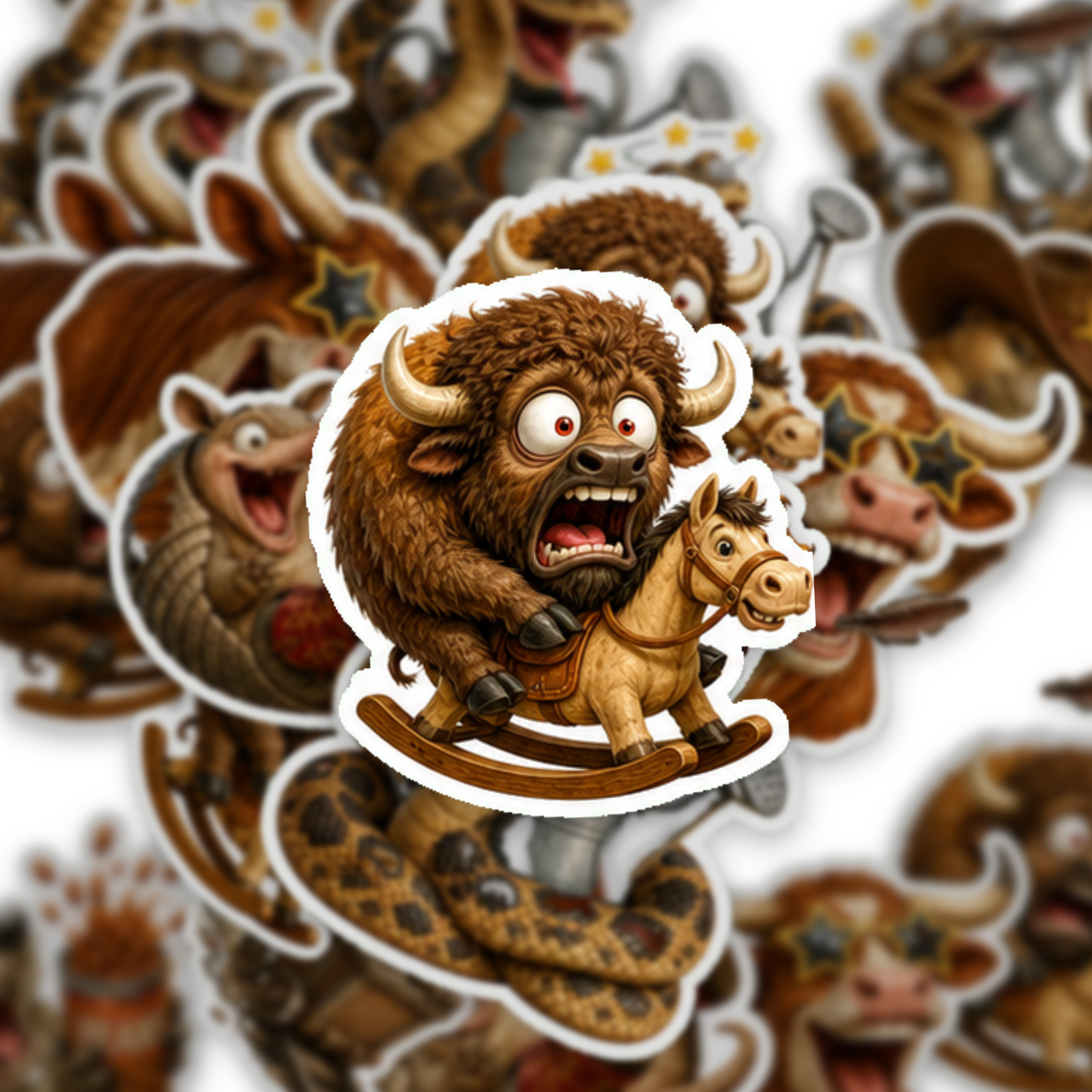 Wild West Animal Panic Sticker Pack